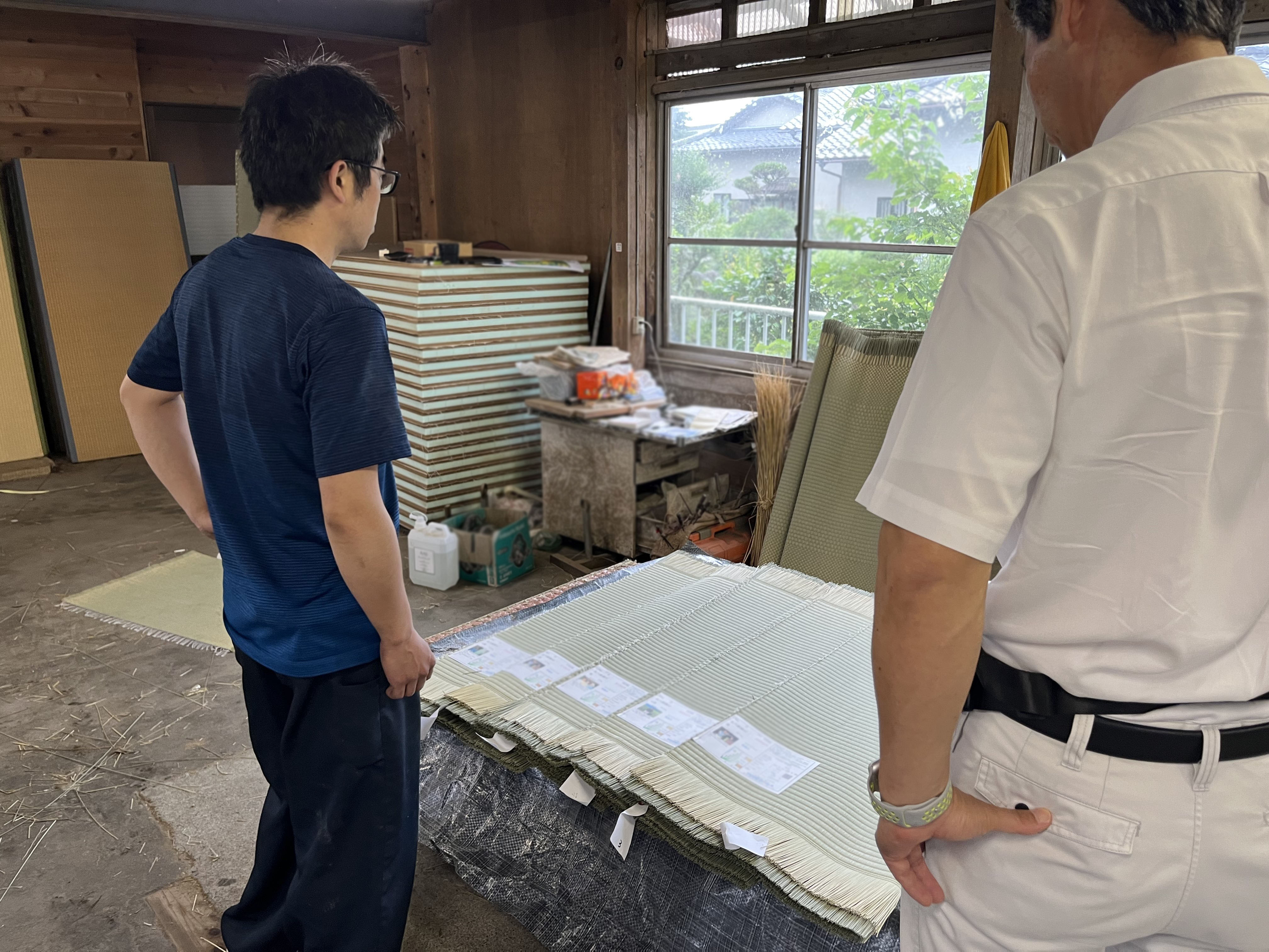 熊本の問屋から取り寄せた高品質な畳表